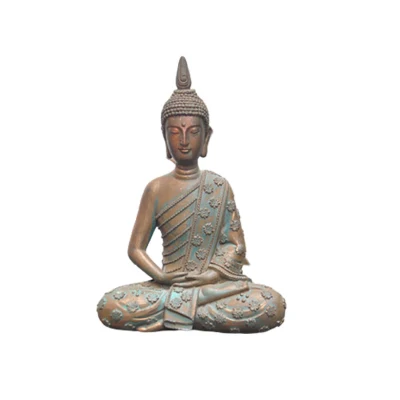 Estátua de Buda meditando em Polyresin em um design minimalista para estátua de jardim