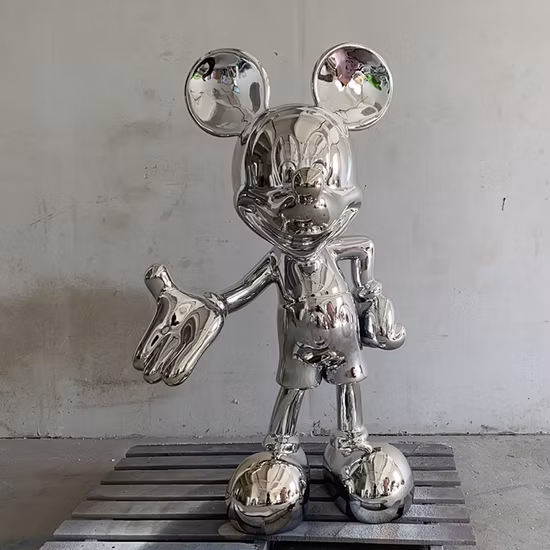 Escultura de resina de cor de galvanização moderna das estátuas interiores modernas da decoração home