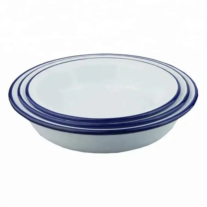 Jingdezhen porcelana azul e branca padrão de paisagem flor formato oval prato de frutas de cerâmica com pé alto